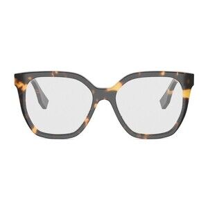 Fendi Fe50087i Lettering Havana Glasses - NWT